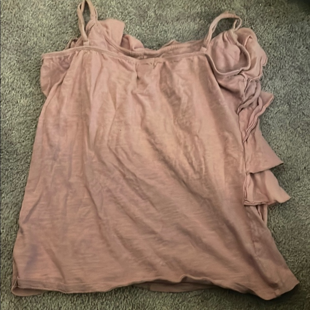 Women's Pink Ruffle Top - Picture 3 of 3